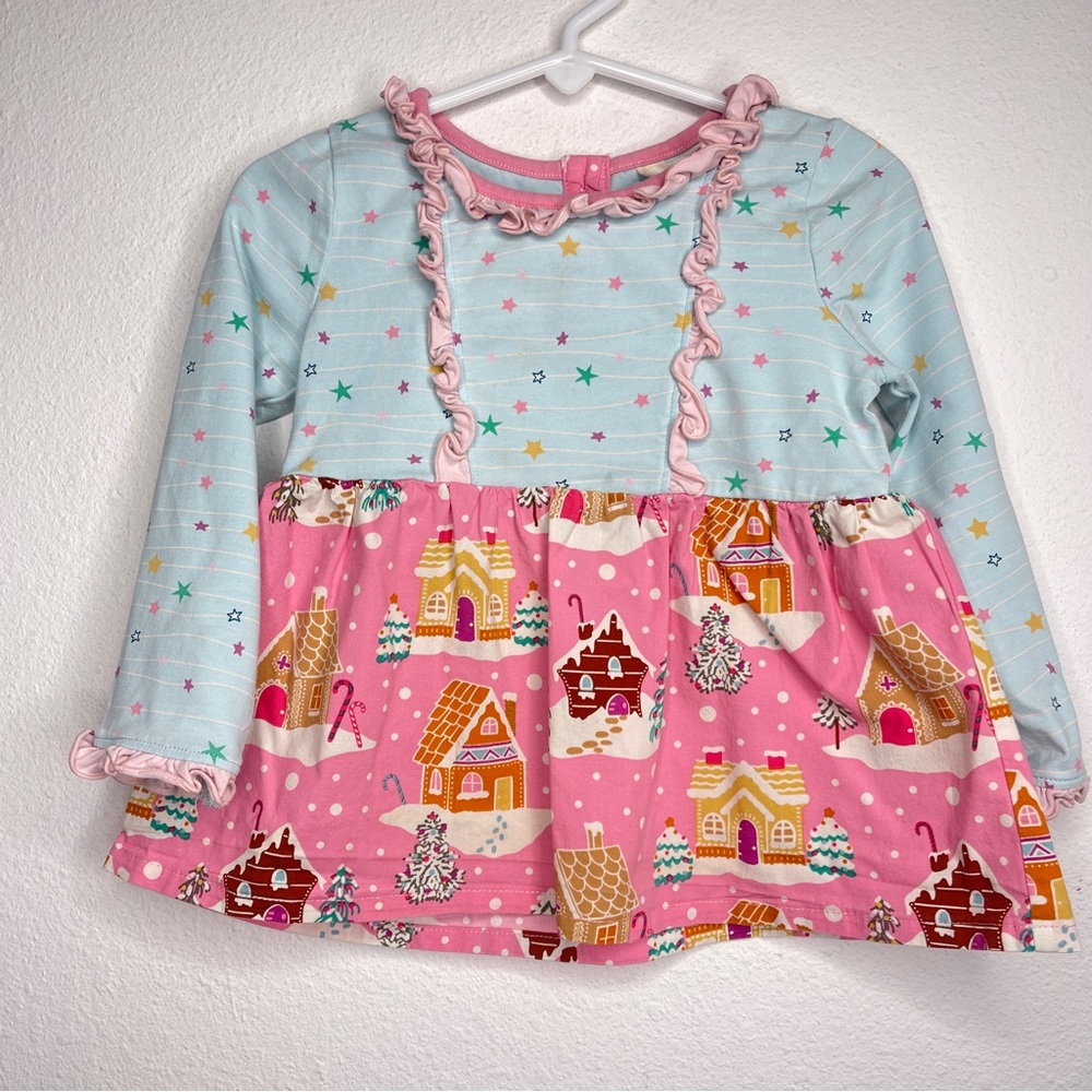 matilda jane gingerbread house tunic top dress
